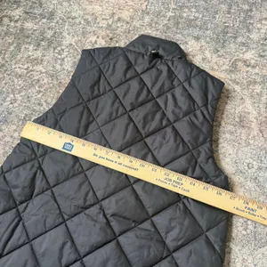Barbour Cosmia Modern Heritage Black Quilted Longline Liner Vest USA 4 UK 8 thumbnail 5
