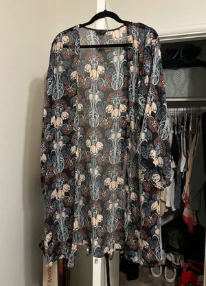 Women’s Kimono Cardigan Floral thumbnail 1
