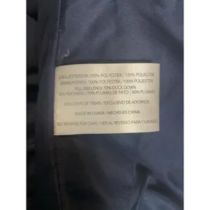 Woolrich Puffer Vest Women's L Blue Quilted‎ Duck Down Full Zip Winter Pockets thumbnail 6