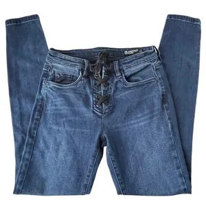 BlankNYC Skinny Lace UP Fly Womens Jeans Size 26 Tie Closure Y2K Grunge thumbnail 10