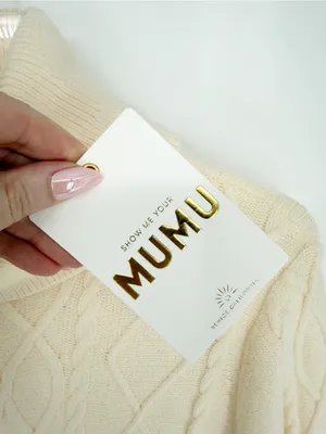NWT Show Me Your Mumu Montreal Cable Knit Midi Dress Women's M Cream Coastal thumbnail 8