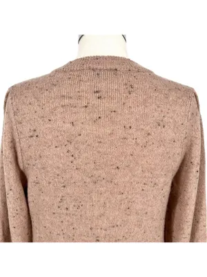 Madewell Donegal Westgate V-Neck Sweater Wool Blend Beige Size Medium thumbnail 5