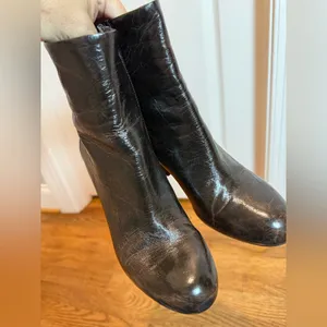 Zara Dark Brown Ankle Boots size 38 thumbnail 4