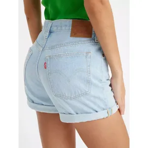 Levi’s 501 Cotton Denim Rolled Jean Shorts Light Wash Women 25 thumbnail 12