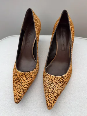 Antonio Melani Leopard Calf Hair Heels 7.5M thumbnail 1