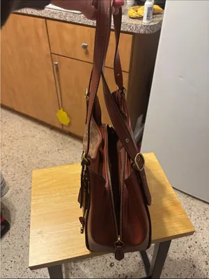 COACH Lori Shoulder Bag Tan Rust Signature Canvas Shoulder Bag C4825 thumbnail 11