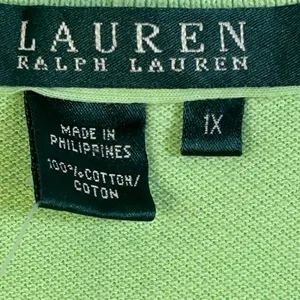 Lauren Ralph Lauren Woman Somerset Green Polo Shirt 1X NWT‎ thumbnail 5