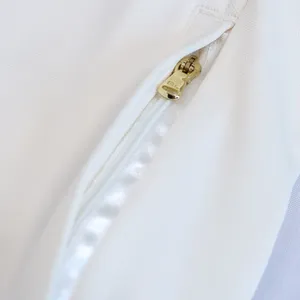 Ralph Lauren Golf Jacket Women M Ivory Full Zip Track Mock Neck Gold Trim Tennis thumbnail 11