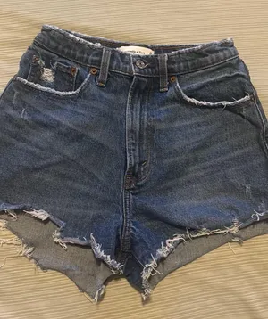 Abercrombie Curve Love Denim Mom Shorts thumbnail 3