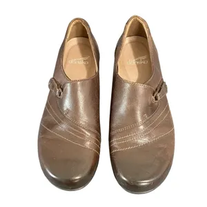 Dansko Franny Brown Loafer 39 8.5-9 Slip On Shoes Leather Adjustable Women's‎ thumbnail 3