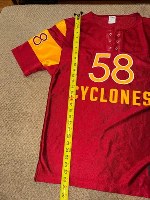 PINK Victoria's Secret Iowa State Cyclones Red and Yellow Oversized Jersey thumbnail 9