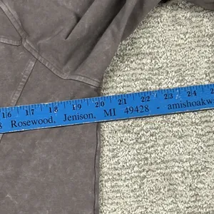 Lululemon Scuba Crew Neck Sweatshirt Womens 8 Taupe Gray Soft Washed Lunar Rock thumbnail 6