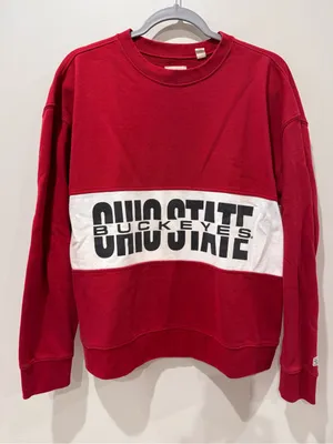 OSU Ohio State Buckeyes Scarlett Crewneck Sweatshirt M Tailgate thumbnail 1