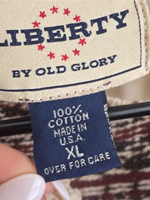 Vintage Liberty by Old Glory Cotton Knit Henley Sweater – XL thumbnail 3