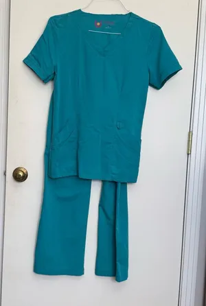 Urbane Teal medical scrubs for women for Women thumbnail 1