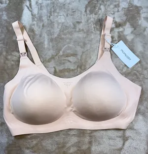 momcozy Nude Wireless Nursing Bra – Soft Support & Easy-Use Clips thumbnail 1
