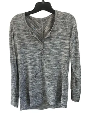 KUHL‎ Svenna Gray Space Dye Henley Top Women's Small Long Sleeve Pullover thumbnail 1