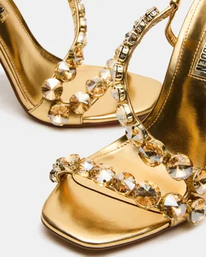 Steve Madden Gold Metallic Heels thumbnail 2