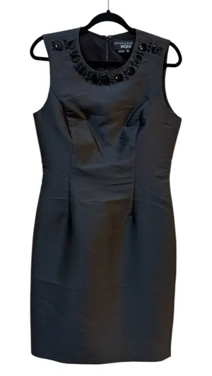 New SACHIN & BABI NOIR Northbook‎ Dress Embellished Jeweled Beaded Onyx Size 6 thumbnail 1