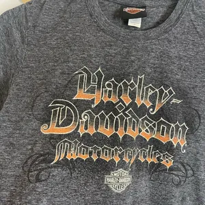 Harley Davidson Barnett El Paso Texas Graphic Tee Small Grey Vintage 00s thumbnail 2