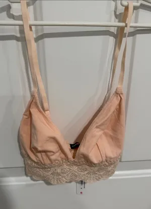 Cosabella Peach Lace Trim Bralette thumbnail 1
