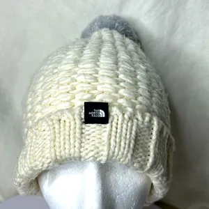 The North Face Unisex Triple Cable Cott Pom Beanie cream One Size thumbnail 2