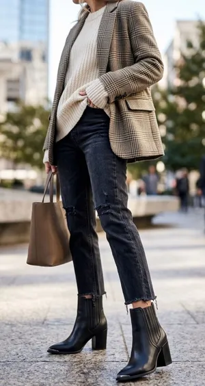 House of Harlow 1960 Black Leather Chelsea Ankle Boots thumbnail 1