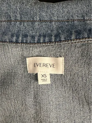 Evereve Luka light-medium wash oversized utility button front denim vest XS thumbnail 7