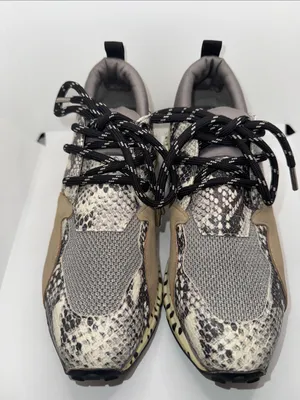 Steve Madden Cliff Sneakers Animal Print Women’s 7 Gray Tan thumbnail 2