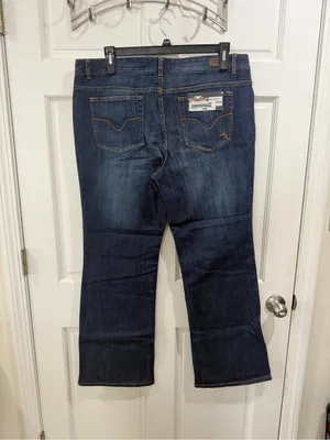 NWT Harley-Davidson Women's Dark Indigo Boot Cut Jeans Size 18 thumbnail 5