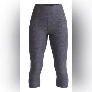 ATHLETIC WORKS Womens Athlesure Capris Size Med 8-10 With Side Pockets Gray New thumbnail 6