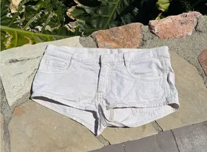 Miu Miu White Mini low waist shorts 09 thumbnail 3
