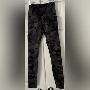 Lululemon Wunder Train High-Rise Tight 28" Hidden Heritage Lace Black size 4 thumbnail 4