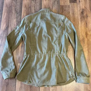 Lucky Brand Jacket Womens Small Army Green Utility Military Pockets Full Zip thumbnail 8
