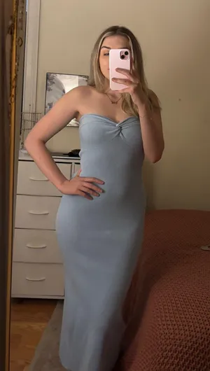 Long blue dress thumbnail 1
