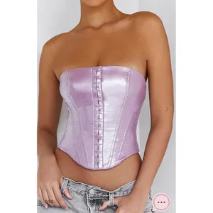 Mistress Rocks House‎ of CB Cultured Lilac Strapless Corset Top NWT Small SOLD OUT thumbnail 3