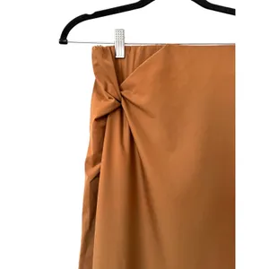COS Twist Detail Midi Skirt Camel Brown Small thumbnail 5