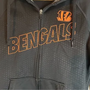 Nike NFL‎ Apparel Thermafit Cincinnati Bengals Full Zip Hoodie Sweatshirt Sz M thumbnail 3