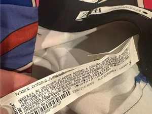 Zara High Waist Viral Mini Skirt Multicolor Pink Purple Mod A-line Size Small thumbnail 8
