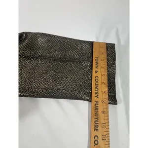 Anne Klein Gold Metallic Snake Skin Ankle Pants‎ Women 14 Straight Leg Trousers thumbnail 8