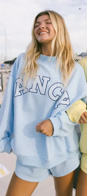 Fancy D Boutique Mock Neck Blue thumbnail 1