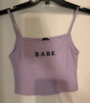 SheIn Purple Crop Top thumbnail 1