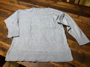 Ladies Gray Sofy Tunic Sweater XL - like new thumbnail 1