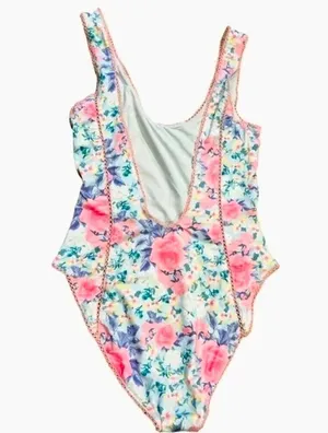 LoveShackFancy Mikkel Floral One-Piece Swimsuit Size XS‎ NWT thumbnail 7
