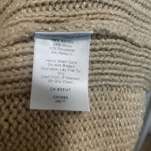 Talbots Women's Tan Cardigan Sweater thumbnail 5