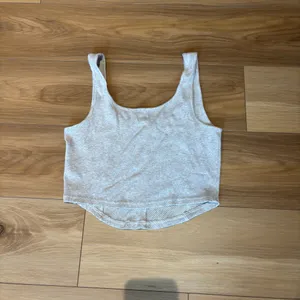 Aerie Ribbed Tank Top Light Gray Large thumbnail 2