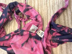 Tiger Mist purple tie dye bikini thumbnail 3