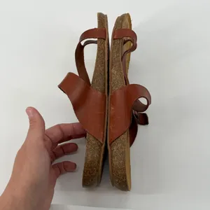 Yokono Ibiza Brown Leather Cork Footbed Thong‎ Sandals Made in Spain Womens 9 thumbnail 2