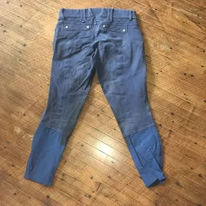 Ariat suede patch navy cropped size 28R Heritage pants thumbnail 3