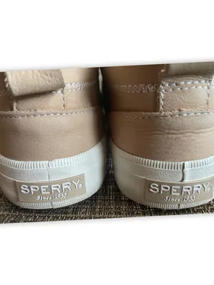 Sperry Women’s Leather Sherpa Lined Zip Ankle Boots Beige Size 8 thumbnail 5